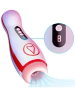 FoxShow M50 Şarjlı Emme ve Titreşim Özellikli Oral Seks Mastürbatörü - Görsel 4