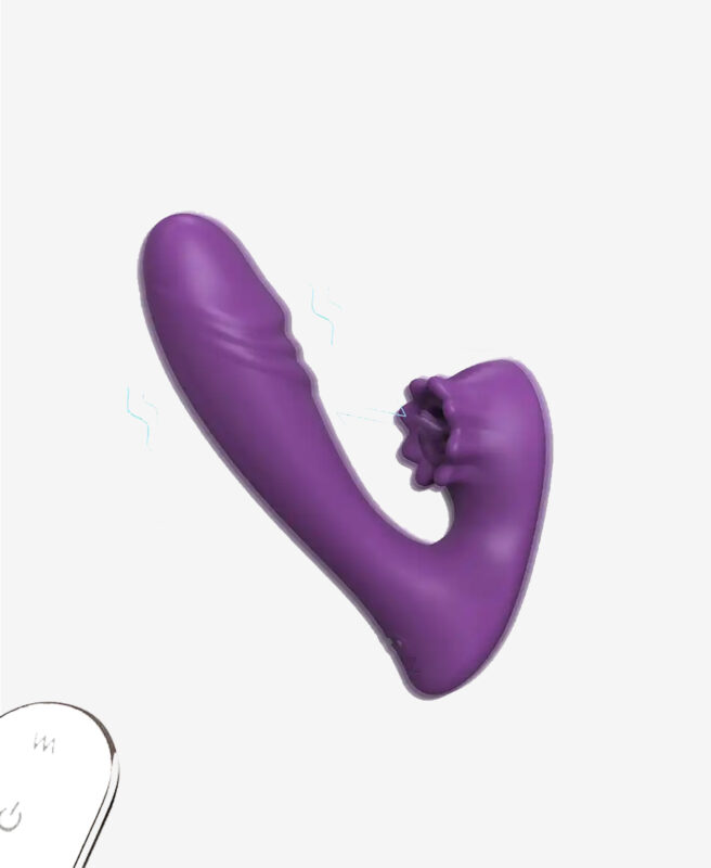 Giyilebilir Klitoral Dil Yalamalı Uzaktan Kumandalı Şarjlı Vibratör