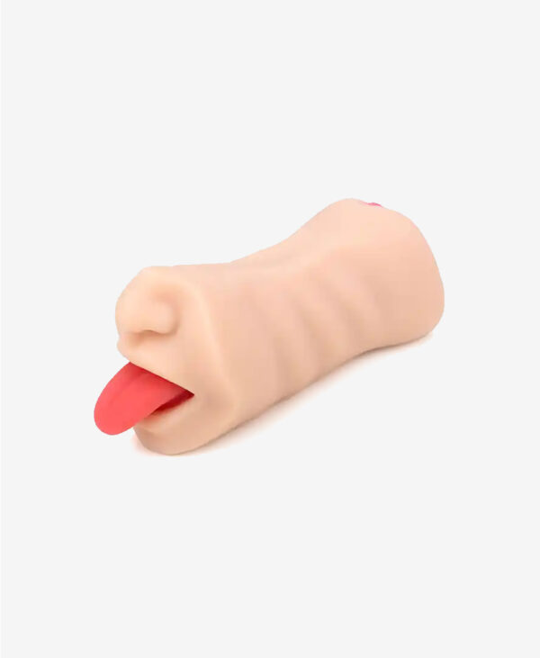 krystal agiz ve vajina girisli cift tarafli gercekci masturbator