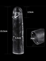 Fastieshop Şeffaf Penis Kılıfı - 2.5 cm Uzatmalı - Görsel 3