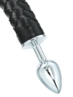 NOXXX Devil Uzun Deri Kuyruklu Çelik Anal Plug - Görsel 4