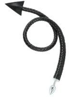 NOXXX Devil Uzun Deri Kuyruklu Çelik Anal Plug - Görsel 3