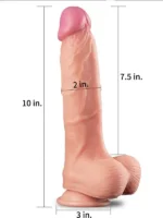 Real Skin Dual Layer Gerçekçi Dildo 25 cm - Görsel 3