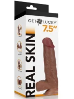 Real Skin Çift Katmanlı Kayan Derili Gerçekçi Melez Penis 19 cm - Görsel 4