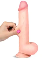 Çift Katmanlı Kayan Derili Gerçekçi Penis 23 cm - Görsel 4