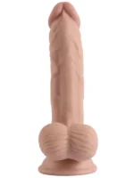 VSCNovelty Çift Katmanlı Kayan Derili Gerçekçi Dildo 19 cm - Görsel 3