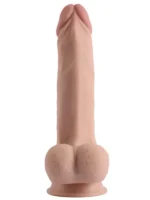 VSCNovelty Çift Katmanlı Kayan Derili Gerçekçi Dildo 22 cm - Görsel 5