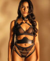 Boyun Bantlı Zincirli Harness Takım