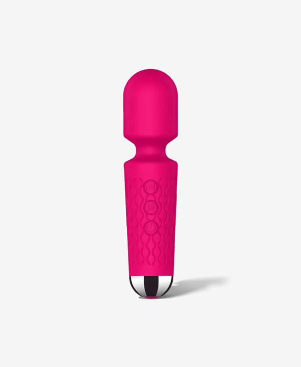 NOXXX Mini Sarjli Pembe Wand Masaj Vibratoru 15 cm1