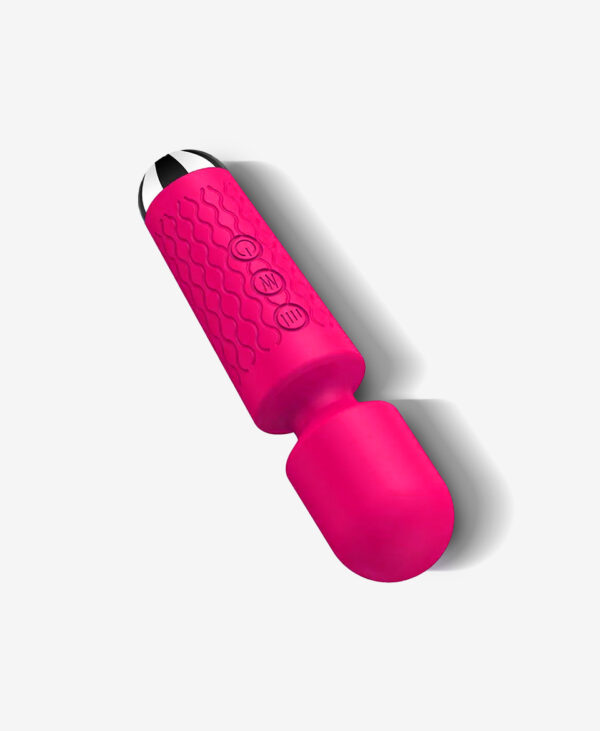 NOXXX Mini Sarjli Pembe Wand Masaj Vibratoru 15 cm4