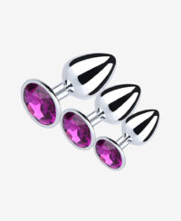 NOXXX Steel Metal Jeweled Butt Plug 3’lü Set