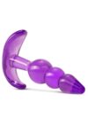 NOXXX Boğumlu T Anal Plug Mor 9 cm - Görsel 2