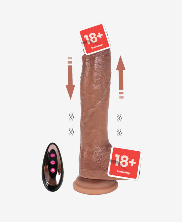NOXXX Ileri Geri Hareketli Isitmali Sarjli Dildo 25 cm