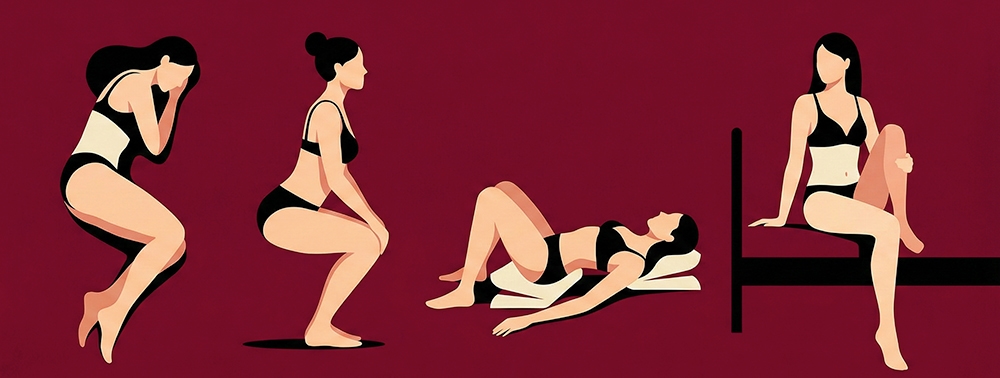 plug kullanımı için konforlu pozisyonlar