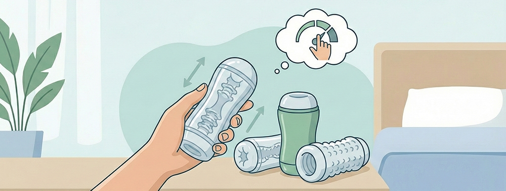 elinde manuel mastürbatör tutan adam resmi