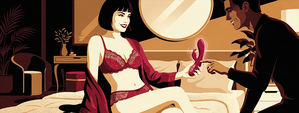 partnerle birlikte rabbit vibratör kullanımı