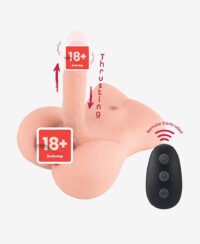 İleri Geri Hareketli Şarjlı Uzaktan Kumandalı Penisli Erkek Yarım Vücut